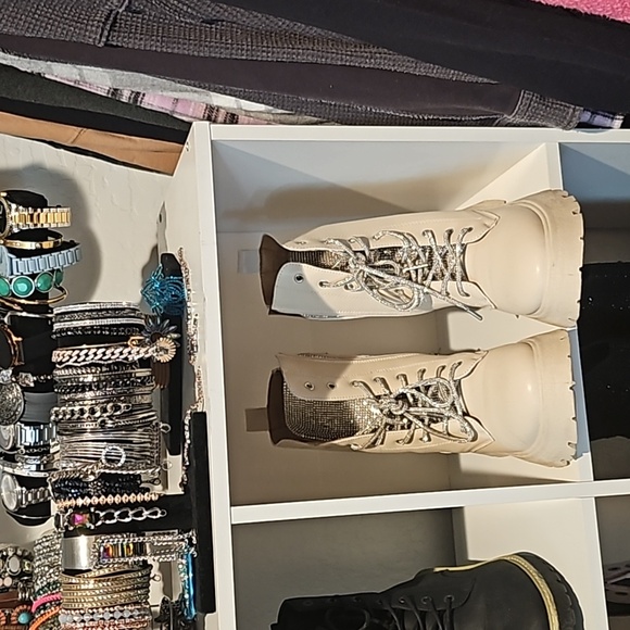 Nude glitter boots - Picture 4 of 6